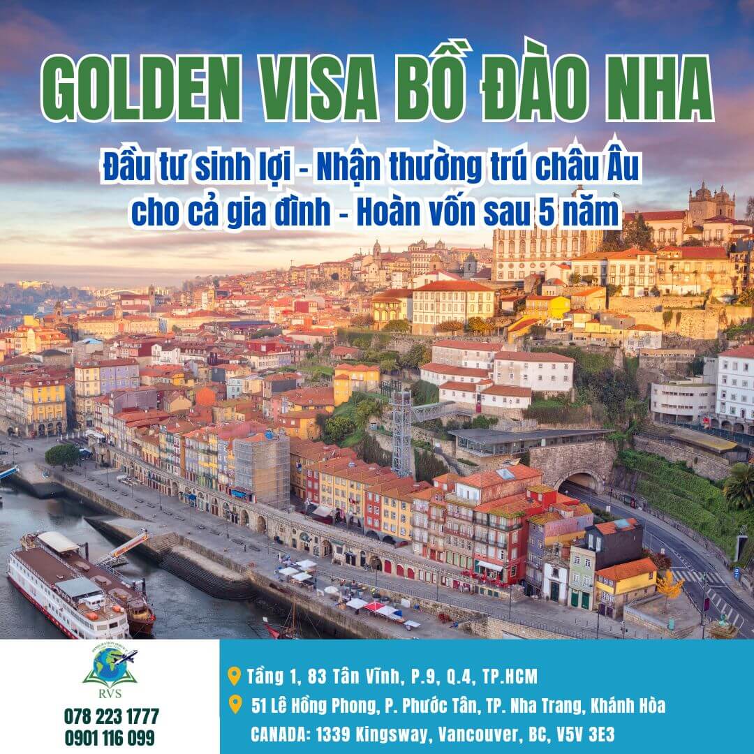 Read more about the article Golden Visa Bồ Đào Nha: Đầu tư sinh lợi – Nhận thường trú châu Âu cho cả gia đình – Hoàn vốn sau 5 năm