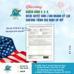 RVS CHÚC MỪNG KHÁCH HÀNG V. V. K. ĐƯỢC DUYỆT ĐƠN I-140 CHƯƠNG TRÌNH EB3 ĐỊNH CƯ MỸ VỚI THỜI GIAN NHANH KỶ LỤC