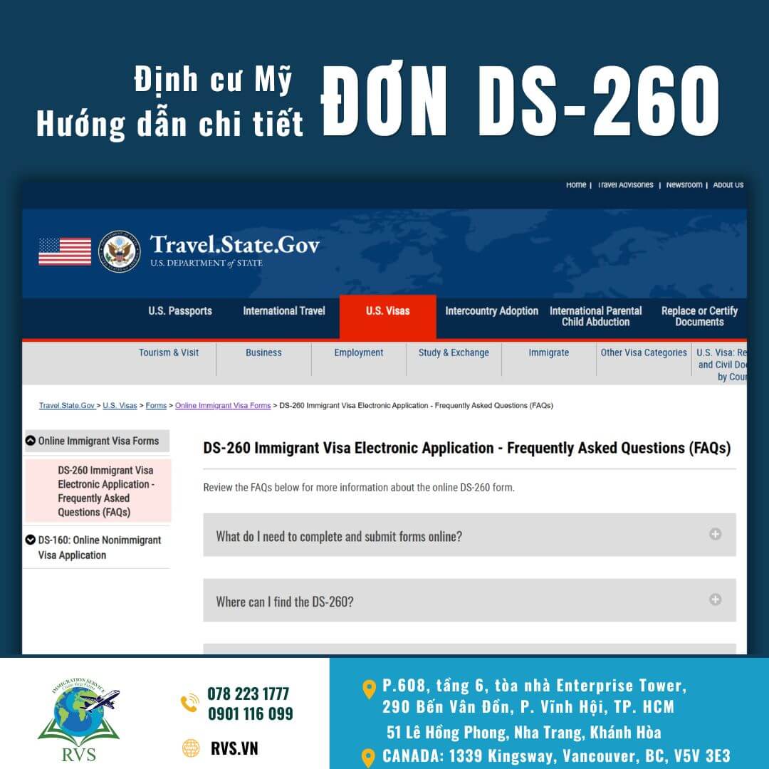 Hướng Dẫn Chi tiết Về Đơn DS-260: Bước Tiến Gần Hơn Đến với thẻ xanh Mỹ ...