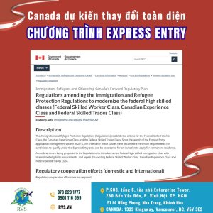 Chương trình Express Entry Định cư Canada sắp thay đổi