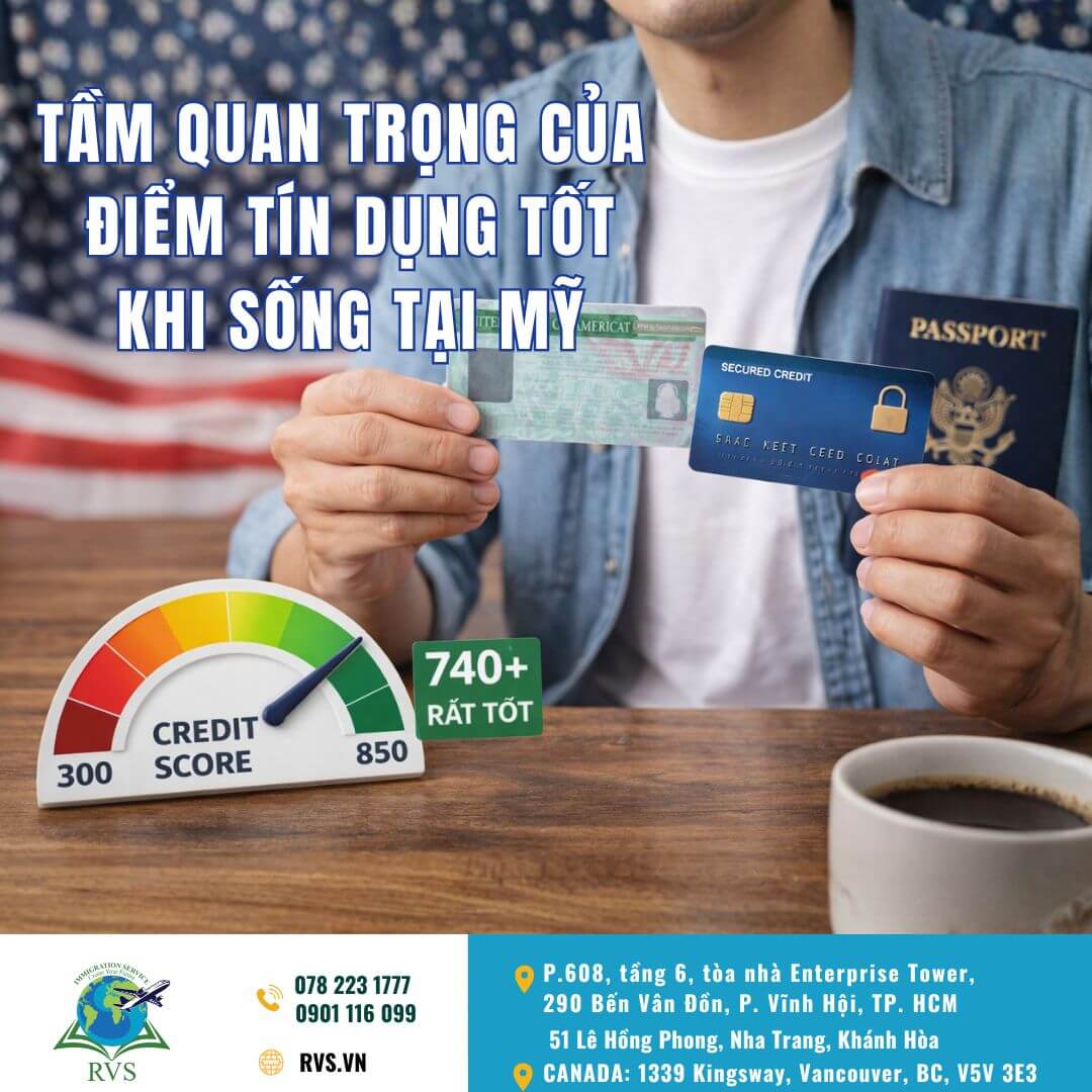Điểm tín dụng khi sinh sống và định cư Mỹ