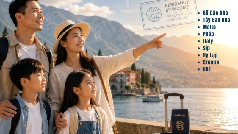 Nomad Visa định cư bằng cách chứng minh thu nhập