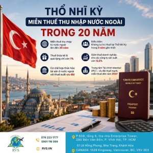 Đầu tư quốc tịch Thổ Nhĩ Kỳ hưởng quyền lợi miễn thuế 20 năm
