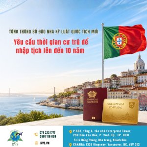 Quốc tịch Bồ Đào Nha yêu cầu phải cư trú tối thiểu 10 năm