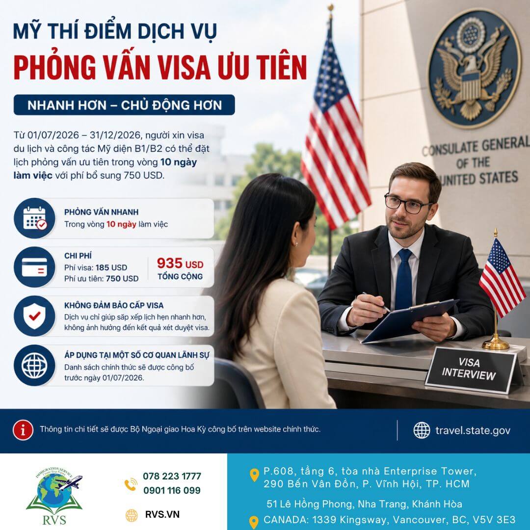 Quy định mới khi xin visa Mỹ