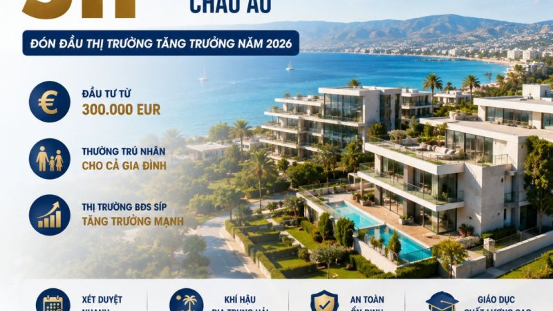 Đầu tư bất động sản thường trú Síp