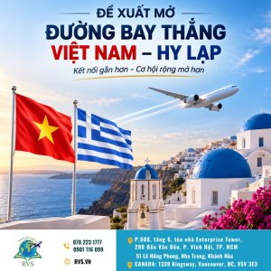 Đường bay thẳng Việt Nam - Hy Lạp