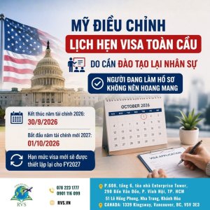 Lịch phỏng vấn visa Mỹ