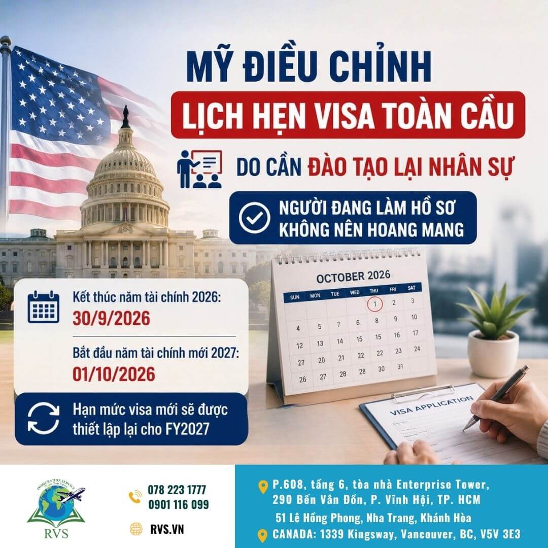 Read more about the article Mỹ điều chỉnh lịch hẹn visa toàn cầu do đào tạo lại nhân sự