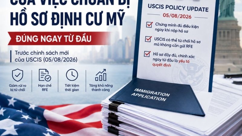 Chuẩn bị hồ sơ định cư Mỹ đúng