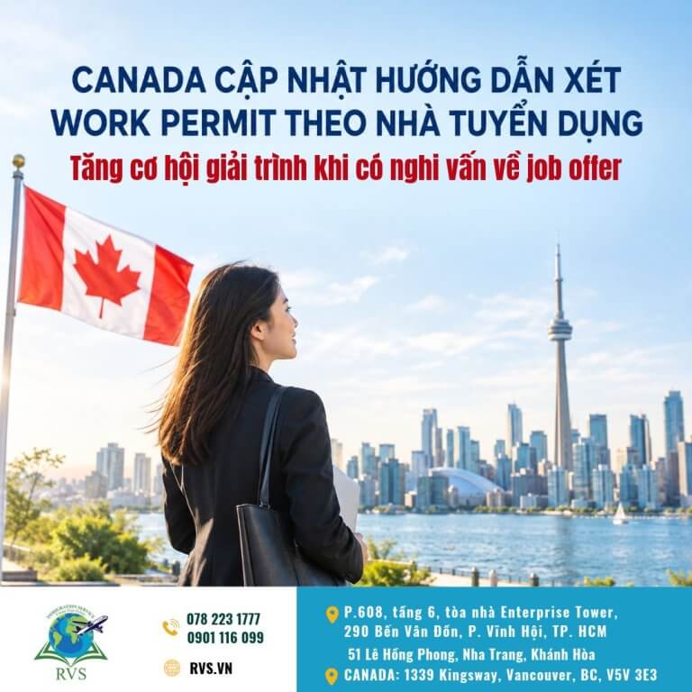 Quy định về work permit Canada