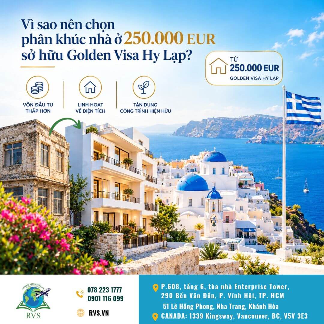 Read more about the article Vì sao nhà đầu tư nên lựa chọn phân khúc nhà ở 250.000 EUR sở hữu Golden Visa Hy Lạp?